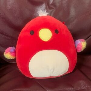 Squishmallow Paco the Red Parrot 8” Plushie